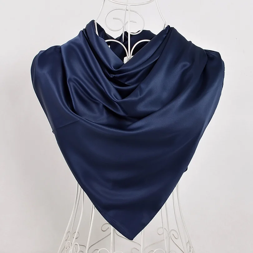 Bufanda Cuadrada De Seda Para Mujer - Tamaño 53x53 Cm, Material Poliéster Suave, Multifuncional Para Todas Las Estaciones