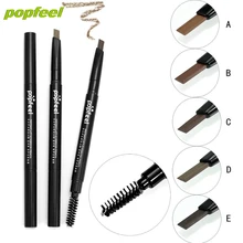 Popfeel maquiagem Косметика Макияж двойной автоматический рацион бровей подводка для глаз Карандаш инструмент для женщин Красота Прямая поставка