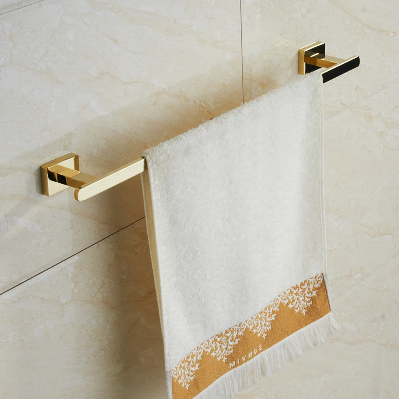 Preise Handtuch Rack Handtuch Bar Gold Edelstahl Hardware Set, Robe Haken, wc Pinsel Tasse Halter Seife dish Bad Zubehör