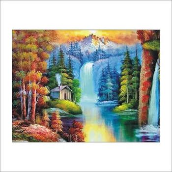 

5D DIY diamond painting landscape tree embroidery home decoration mosaic cross stitch set mural children's room decoration T070