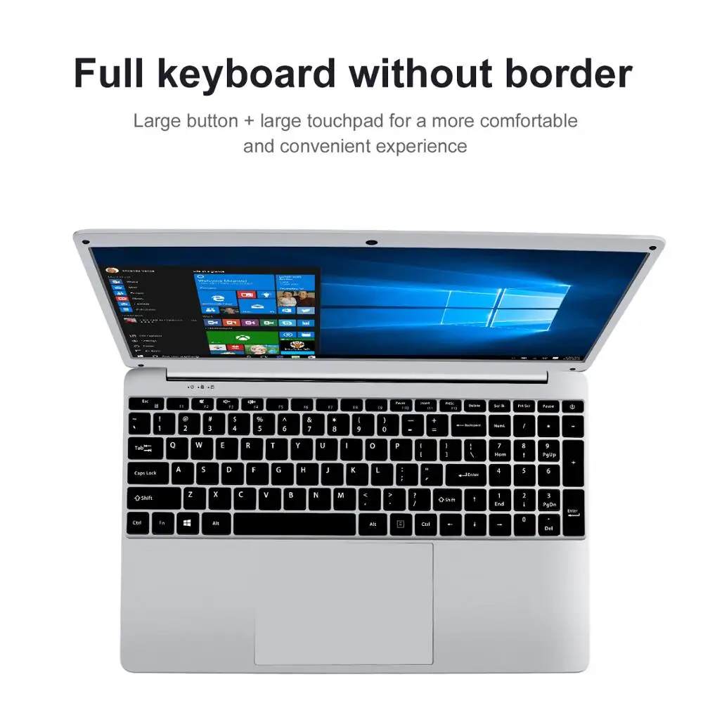  15.6 Pollici 1080P Del Computer Portatile Finestre 10 Intel E8000 Quad Core 4 Gb di Ram 64 Gb 128 G