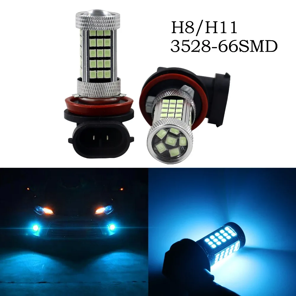2PCx Автомобильный светодиодный светильник H11 H8 27SMD лампы авто Габаритные огни s