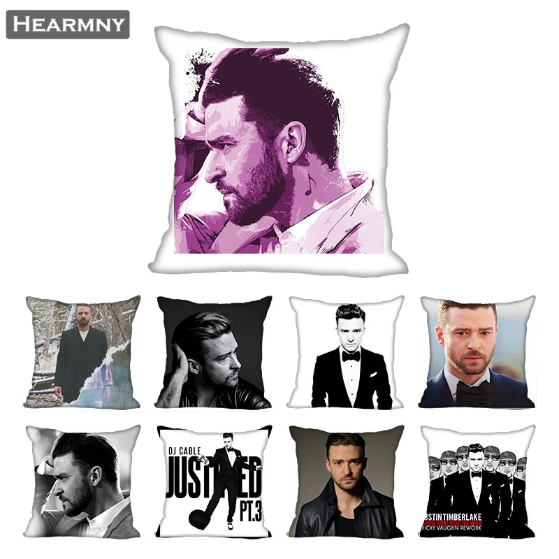 

Justin Timberlake Pillow Case For Home Decorative Pillows Cover Invisible Zippered Throw PillowCases 40X40,45X45cm