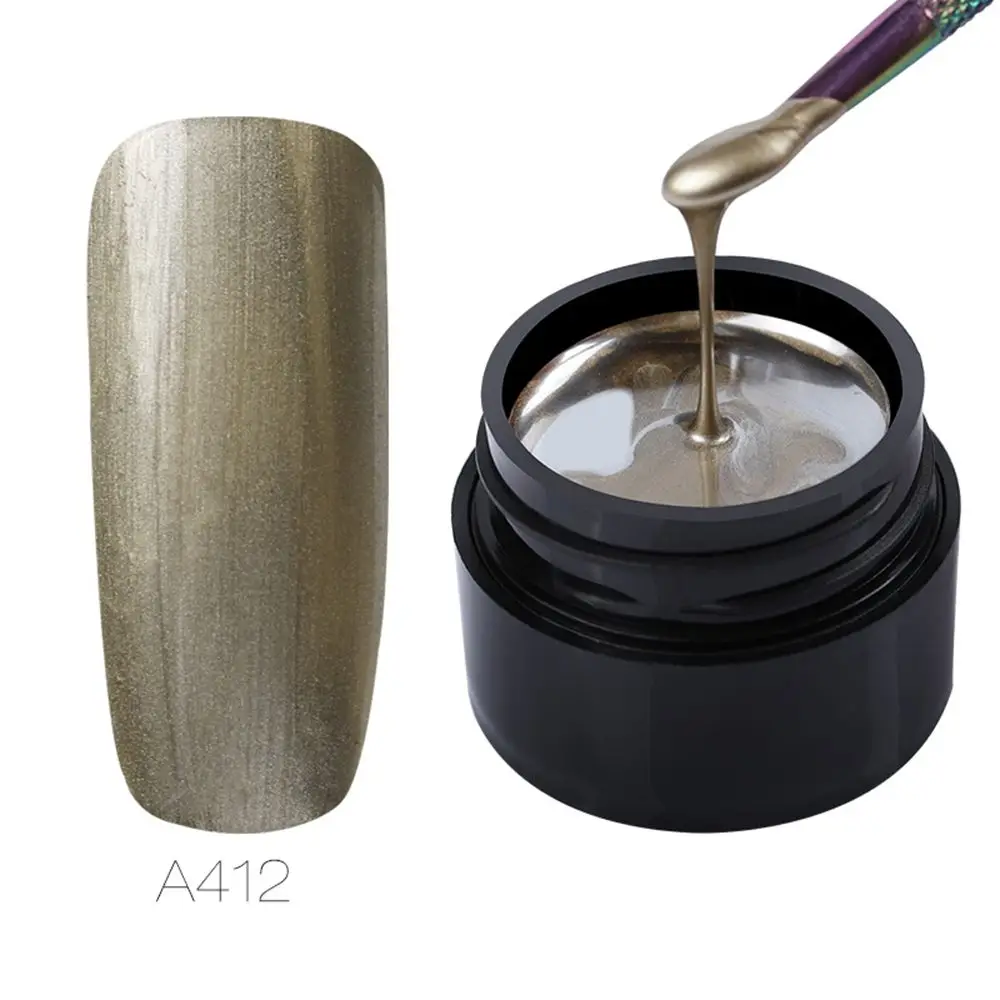 Гель-лак для ногтей ROSALIND основа для маникюра 5 мл 3 цвета грунтовка металлическая живопись гибридные Лаки Замачивание - Цвет: A412