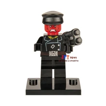 50 шт. супергерой красный череп строительные блоки, друзья для девочек мальчиков детские игрушки