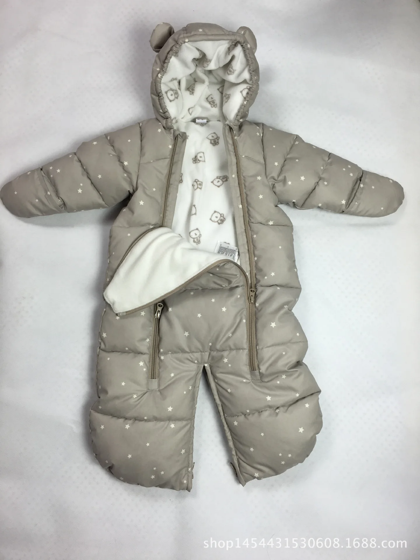 New Removable Sleeve Baby Clothing Autumn Winter Cotton Solid Sleepsack