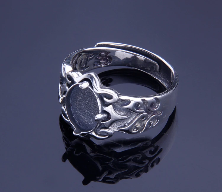 

925 STERLING SILVER men women lovers' Semi Mount Bases Blanks base blank Pad ring Setting wedding jewelry findings diy A2134