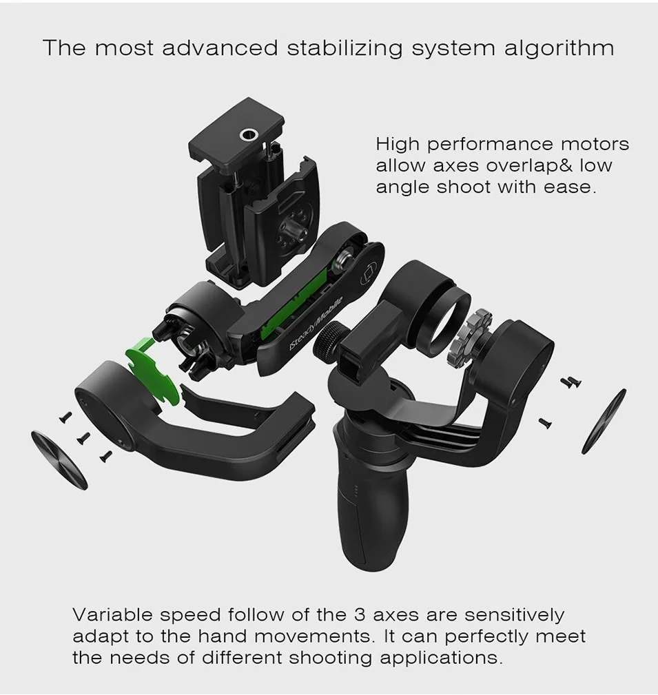 ISteady мобильный 3-осевой Ручной Стабилизатор на шарнирном замке для смартфона Интервальная покадровая съемка Горизонтальное кадрирование для iPhone X 8 плюс 7 для samsung Galaxy S9+ S9 S8 xiaomi