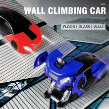 Настенный альпинистский Радиоуправляемый автомобиль 2в1 трансформация вращающиеся трюковые автомобили Деформация антигравитационная машина настенный пульт дистанционного управления игрушечные гоночные автомобили