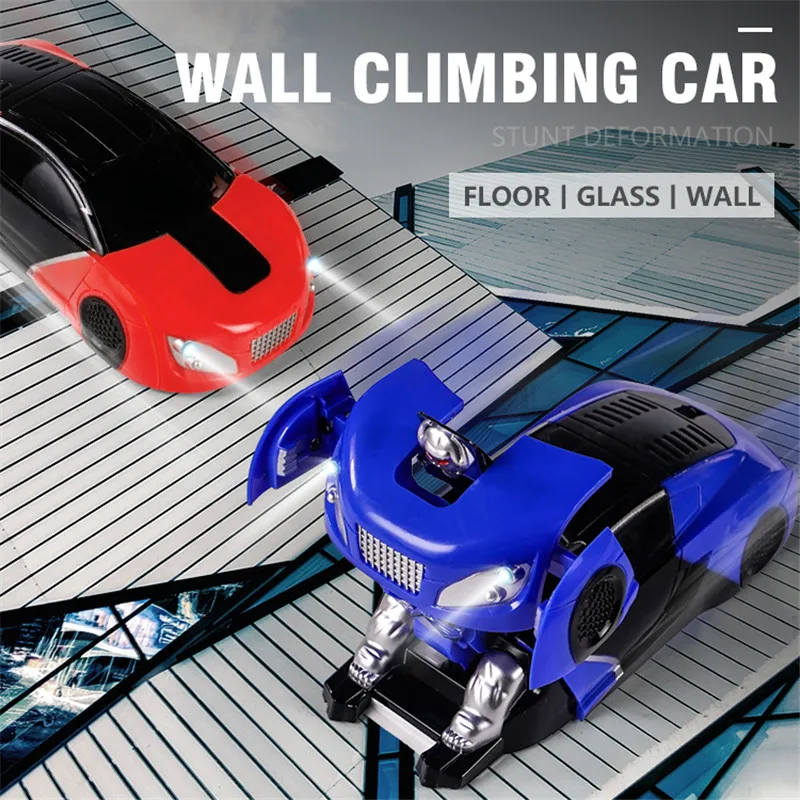 2019 Wall Climbing RC Car 2IN1 Transformation Rotating Stunt Cars Deformation Antigravity Machine Wall Remote Control Racer Toys