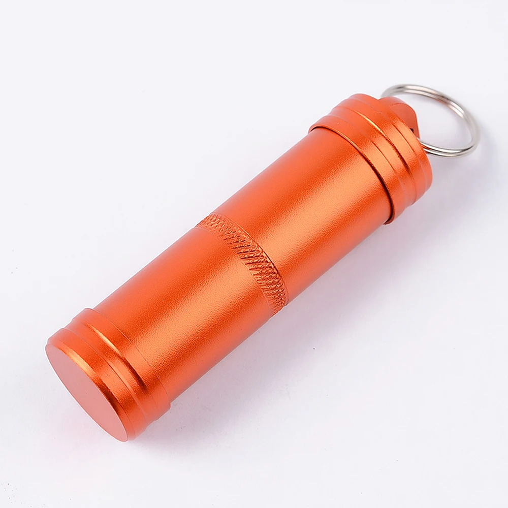 

High Quality WaterProof Emergency First Aid Survival Pill Bottle Outdoor Camping Medicine Box Storage Bottle Super Strong Metal