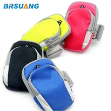 100 шт./лот BRSUANG Спортивная Беговая повязка сумка 4-6 дюймов универсальная сумка для iPhone samsung Xiaomi huawei Oneplus Nokia LG и т. Д