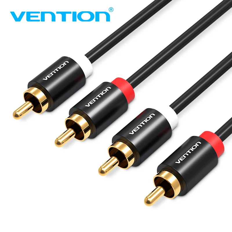 Vention 2RCA к аудио кабель штекер-штекер 1 м 2 3 для домашнего кинотеатра DVD VCD усилитель