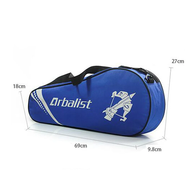 Легкая спортивная сумка для бадминтона, черная, 3 шт., сумка для ракетки для подростков, Badmonton, Спортивная ракетка на плечо для хранения, сумка для детей