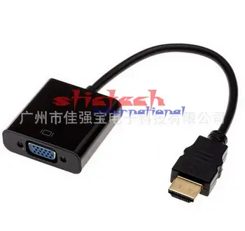 

by dhl or ems 100pcs Male to Female HDMI to VGA with Audio Converter Adapter Computer Cable for PC Laptop Support 1080P