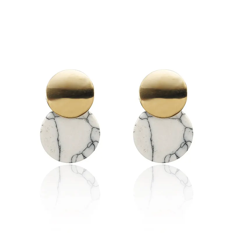 Мода Медуза трендовый цинковый сплав монета кулон с портретом Висячие серьги для женщин очаровательные винтажные золотые Этнические женские ювелирные изделия - Окраска металла: 56bai