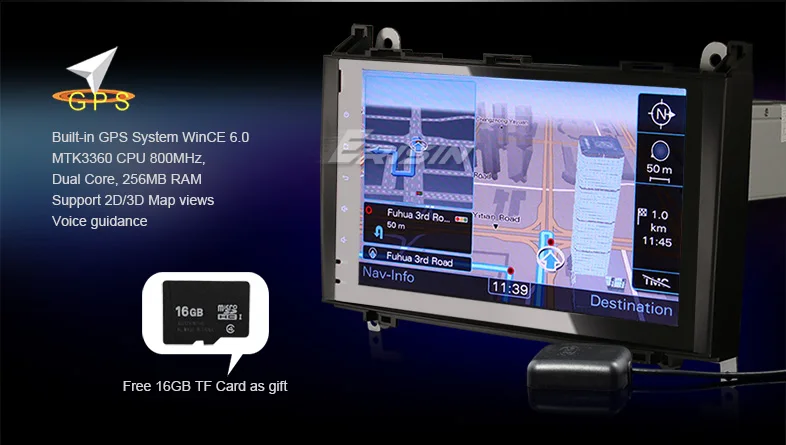 Cheap Erisin ES792B 9" MTK Car Stereo GPS IPOD 3G Radio RDS DVR System for Benz 16