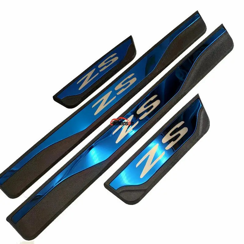  Car-Styling Styling For Mg Zs 2017 2020 Car Accessories Stainless Steel Door Sill Trim Scuff Paltes