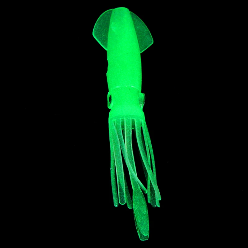 

10 Pcs Fish Lure Hook Luminous Glow Octopus Fishing Squid Bodies Fishing Batis Accessories