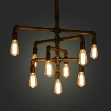 Ретро американская водопроводная подвесная люстра приспособление для ресторана кофейного паба подвесные светильники для бара домашний внутренний, прихожая Droplights