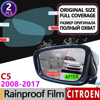 

for Citroen C5 2008~2017 mk2 Full Cover Anti Fog Film Rearview Mirror Rainproof Anti-Fog Accessories Estate 2011 2012 2014 2015