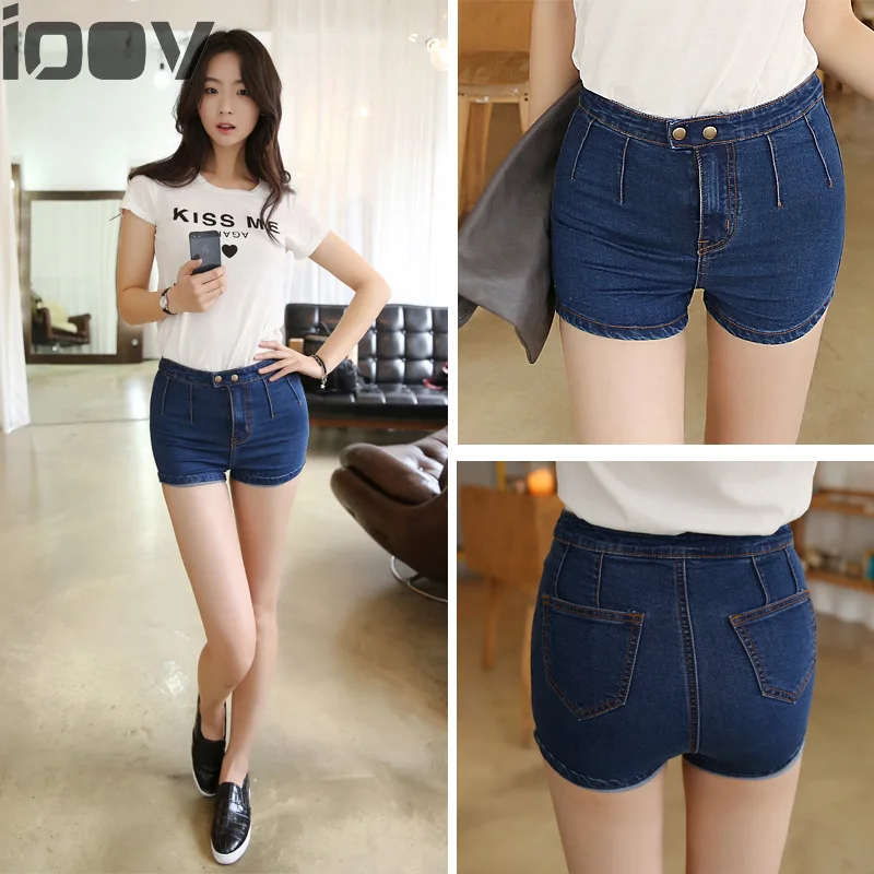 Summer styles women's denim shorts slimming personality feet Korean