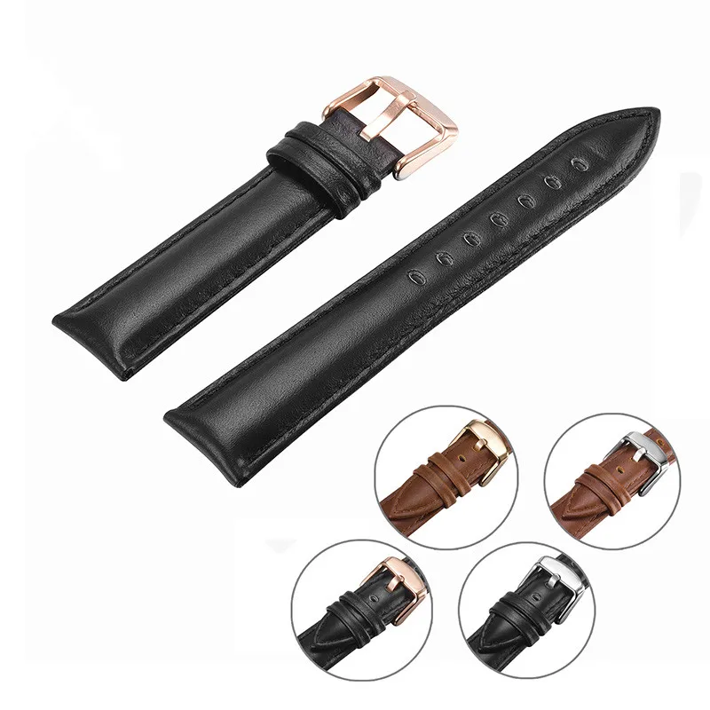 Top Quality Luxury Watchbands Genuine Leather WatchBand Stainless Steel Buckle Clasp for all watch band leather strap 18mm,20mm Top Quality Luxury Watchbands Genuine Leather WatchBand Stainless Steel Buckle Clasp for all watch band leather strap 18mm,20mm