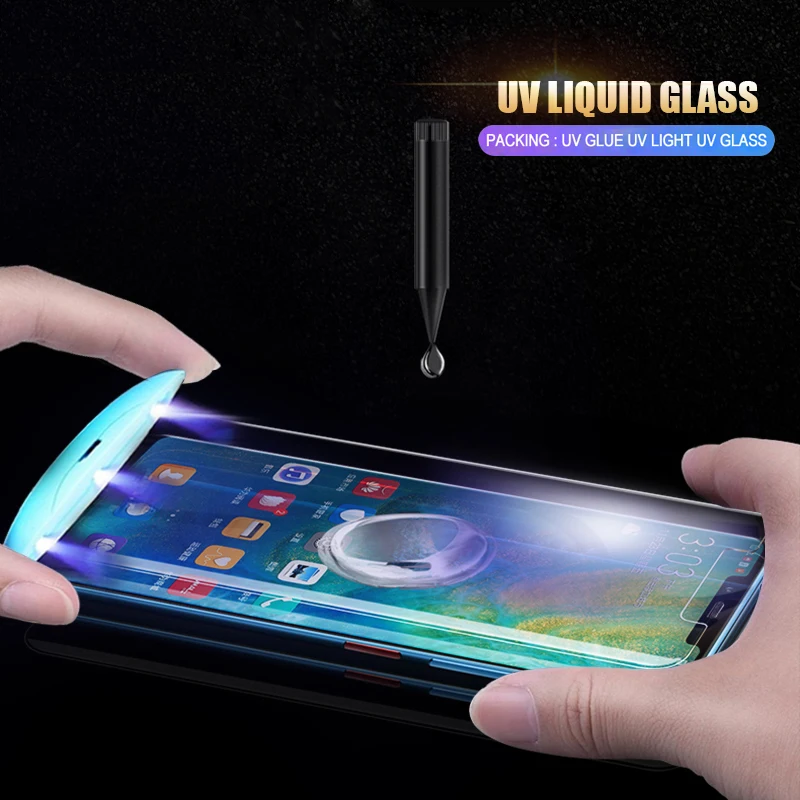 

Lamorniea For Huawei P30 Pro Screen Protector UV Glass For Oneplus 7 Pro Glass Film P20 Pro P20 Lite Mate 20 Pro Lite Protector