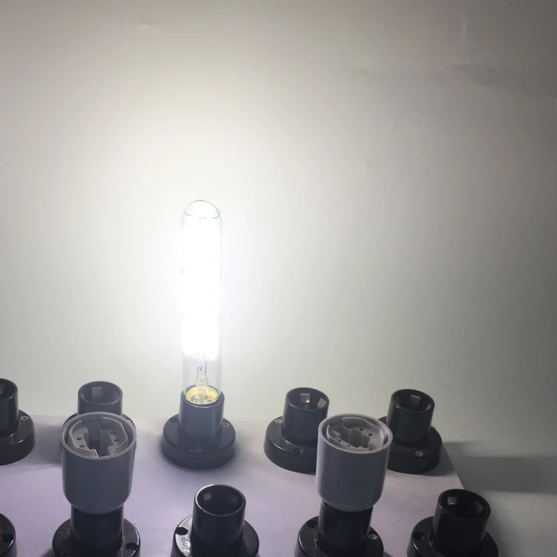 높은 밝기 관형 T30 LED 전구 디 밍이 가능한 장식 빈티지 E27 필 라 멘 트 램프 6W 4W 분명 밝은 유리