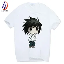 Hecoolba 2017 Men Women Japanese Cartoon Comic Death Note T-shirt Short sleeve O-Neck Fashion Harajuku Cool Anime Tshirt HCP466