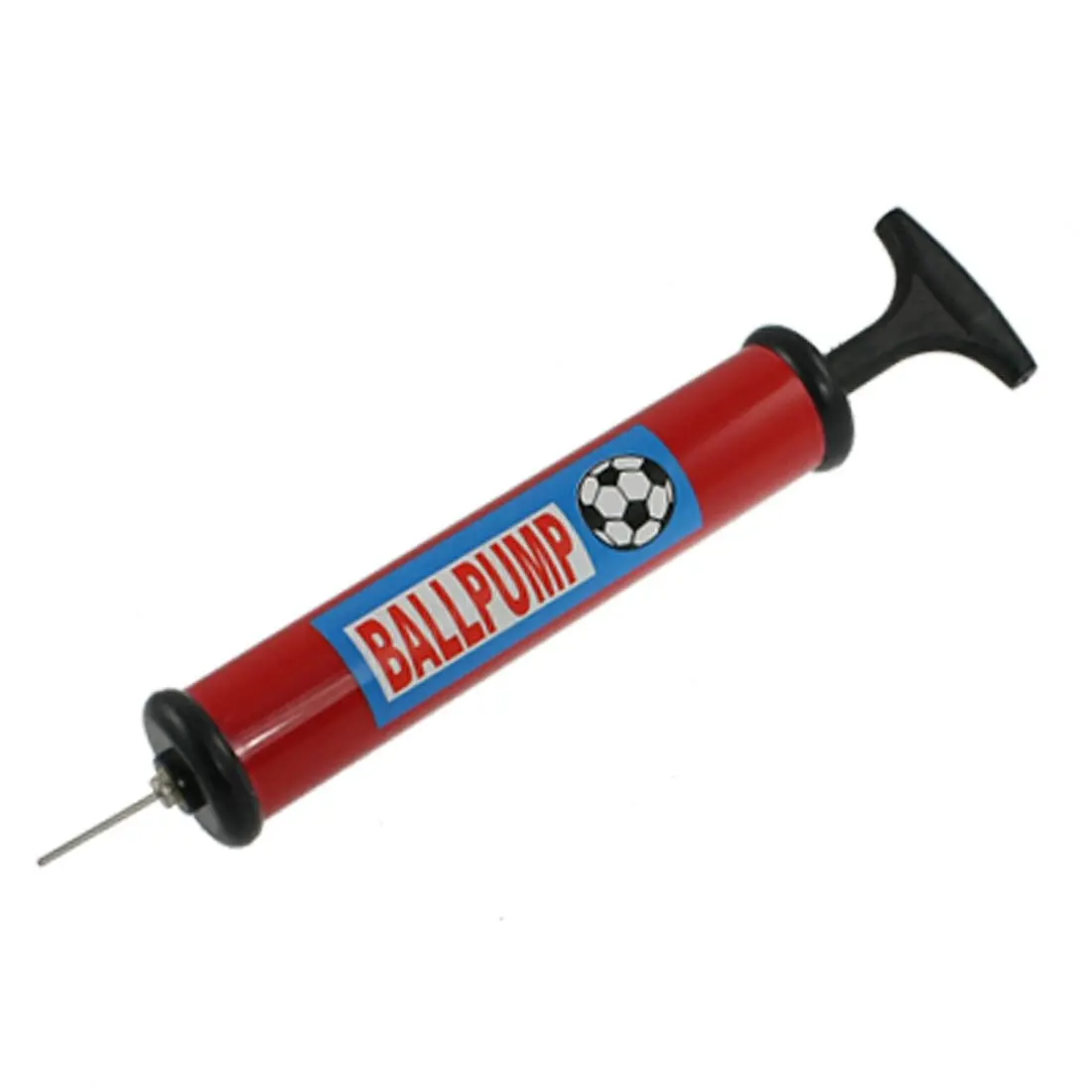 JHO Plastic Handle Basketball Football Air Pump Inflator Black Redin