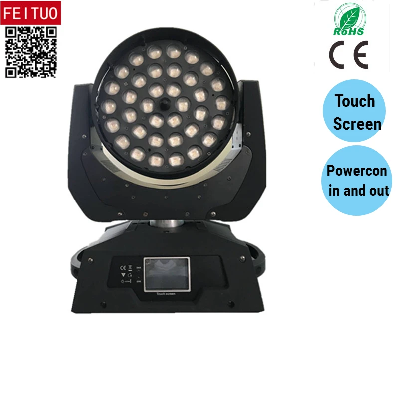 2 шт. хит продаж 36x18 Вт движущийся светодиодный сценический свет rgbwa uv zoom 6in1 Lyre led