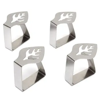 

PPYY NEW -Tablecloth set of 4 Stainless steel tablecloth Tablecloth holder NEW