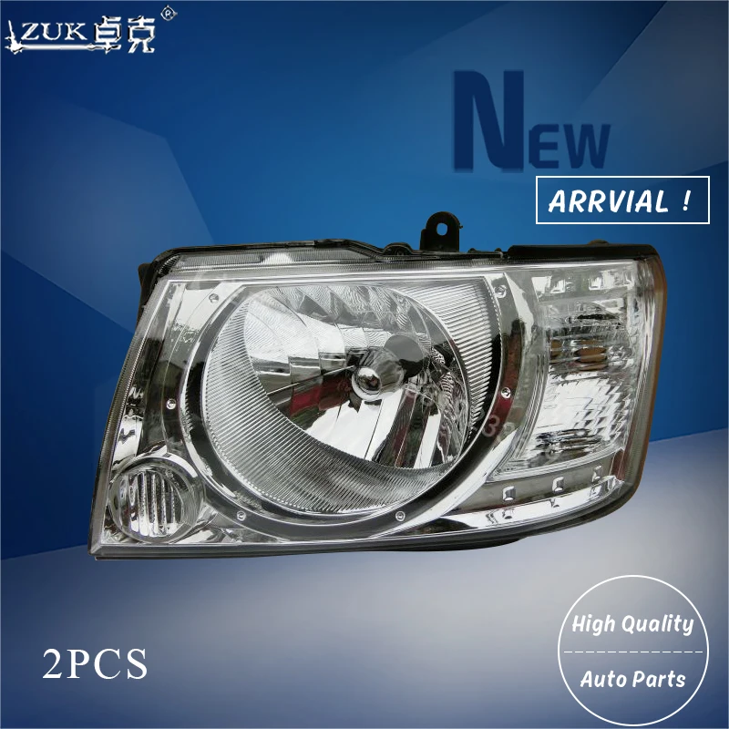 ZUK 2 шт. головной светильник налобный фонарь в сборе для NISSAN PATROL SAFARI Y61 4200 4500 4800 2004 2005 2006 2007 головная лампа светильник