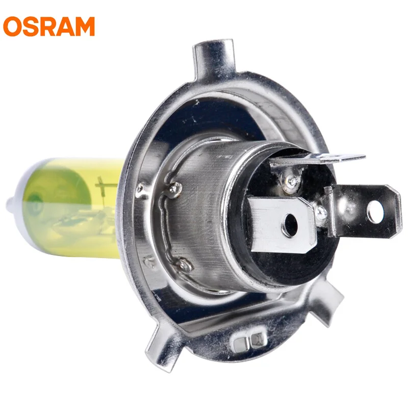 Лампа Ксеноновая OSRAM H4 12 V 60/55 W 2600 K противотуманный фонарь ксенон желтый свет 60% более яркие автомобильные галогенные лампы света фар автомобиля аксессуары