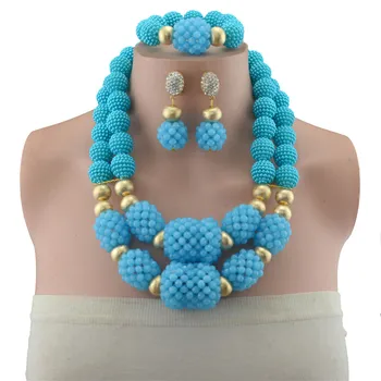 

Fashion African Beads Jewelry Sets For Women Wedding Vintage Dubai Gold Copper Beads Jewellery Sets Luxury Italian designers