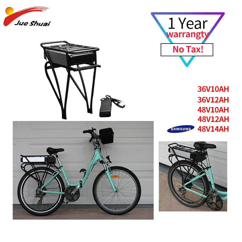 Excellent 36V Electric Bike Kettle Battery Lithium Battery 10AH Samsung 12AH With Charger MTB 18650 Cells Ebike Battery for Free Shipping 0