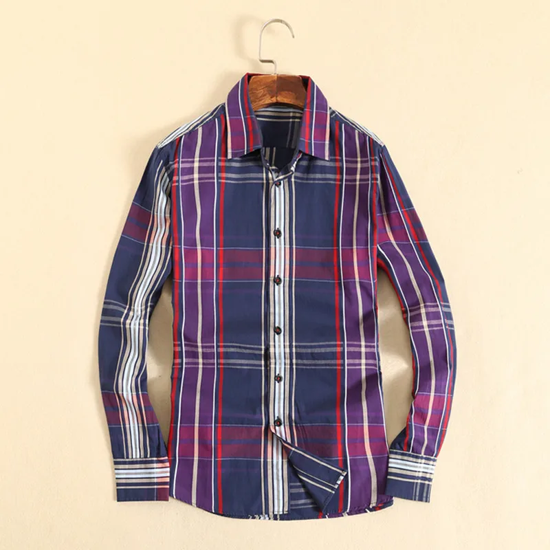 Hot Sale Designer Men Striped Shirt 2018 New Men's Long Sleeve Dress Business Office Formal Shirts Clothes 16887 | Мужская одежда