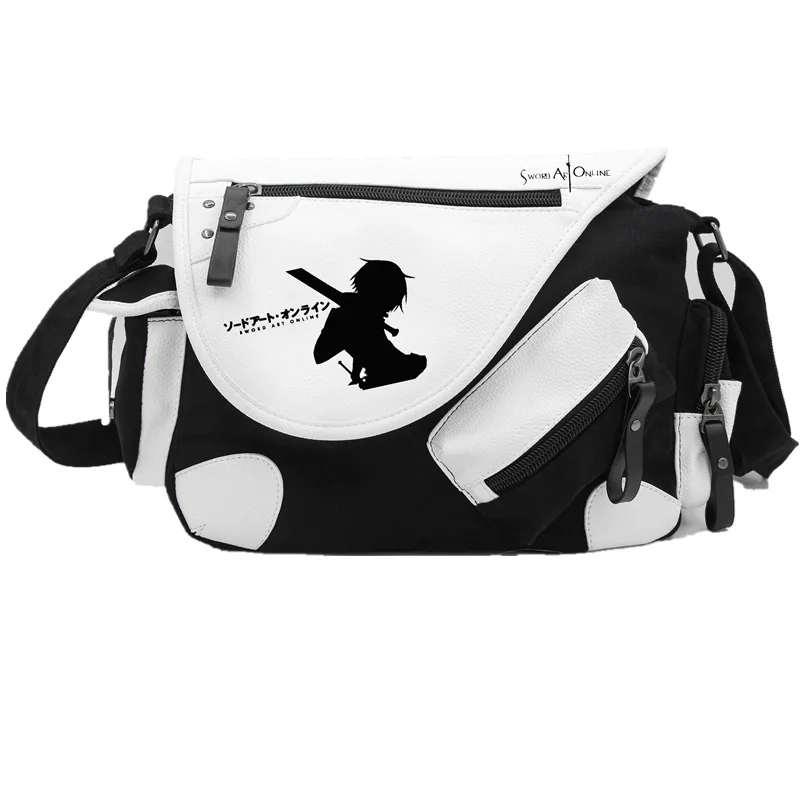Japan Anime Sword Art Online Game SAO Canvas Casual Zipper Boys Girls