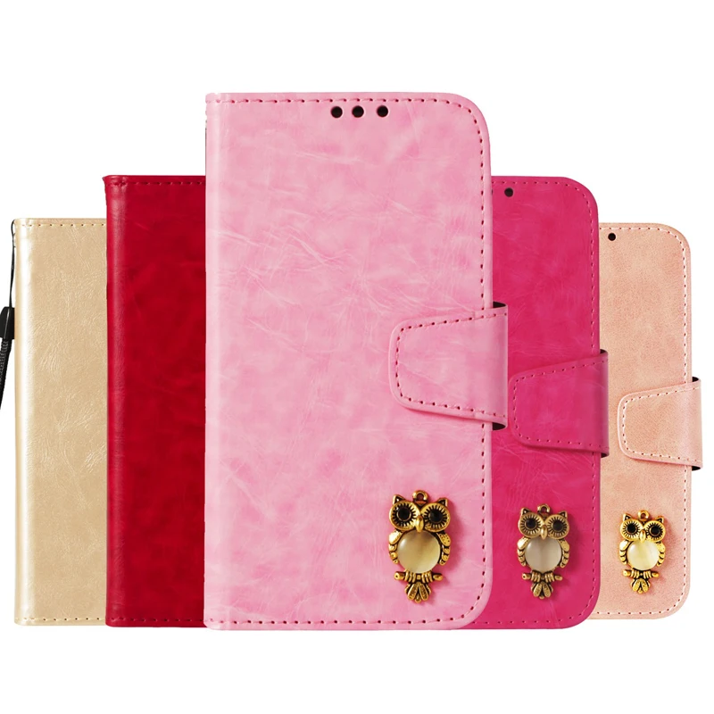 

Phone Owl Wallet Flip Leather+Soft TPU Silicone Case Cover Shell Coque for xiaomi Mi 5X A1 Redmi 4A 4X 5A Note 4 4X Note 5A 5Pro