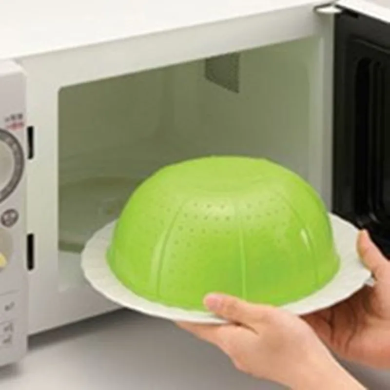 Y152 многофункциональная Силиконовая кухня 1 шт. дренажная корзина для мытья риса овощей и фруктов корзины для микроволновой посуды крышка