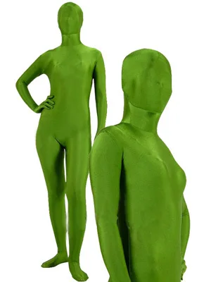 

BetterParty Unicolor Green Spandex Lycra Unisex Full Body Zentai Morph Suit