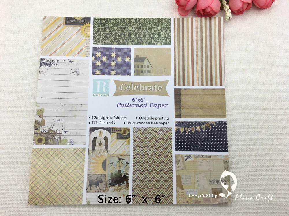8 patterned paper