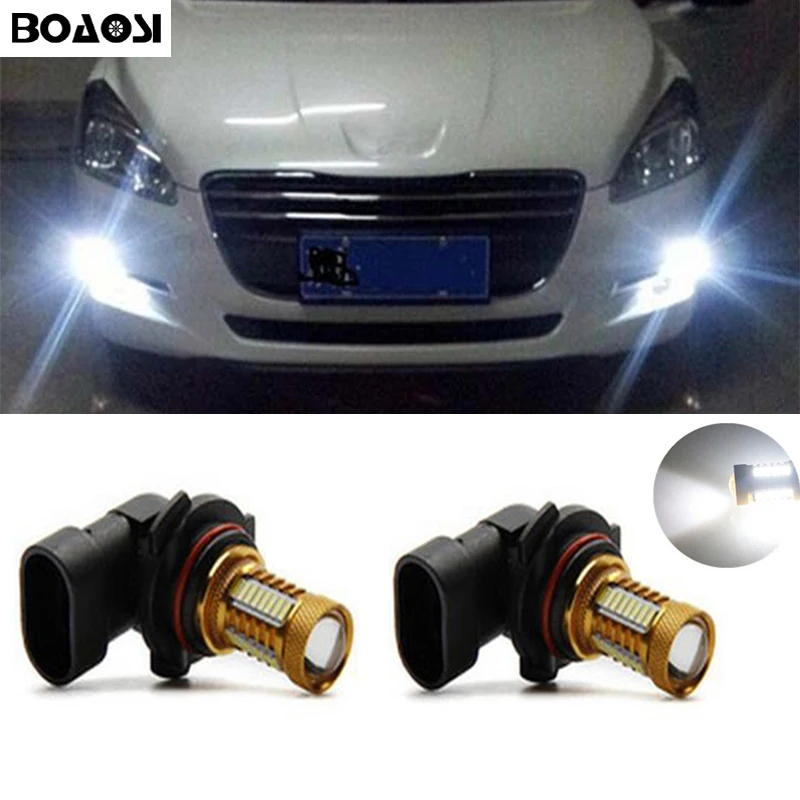 BOAOSI 2x автомобиль аксессуары H11 H8 4014SMD светодиодный туман светильник лампы для Peugeot