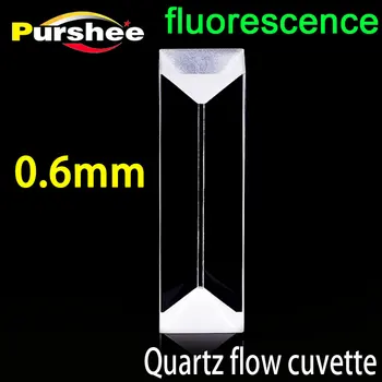 

0.6mm Quartz Fluorescent Flow cuvette Cell （14ul）