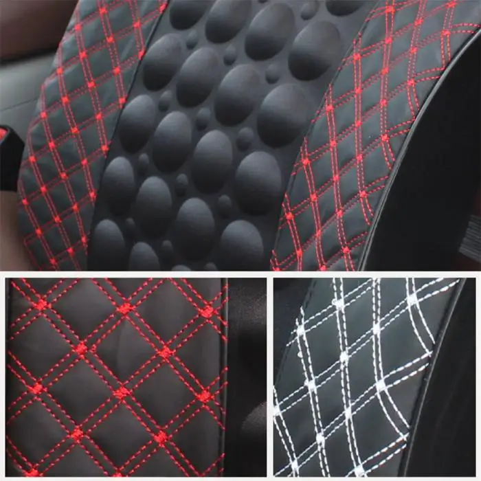 Авто электрическая Массажная подушка для опоры поясницы сиденья поддержка талии спины прочный массажер YAN88