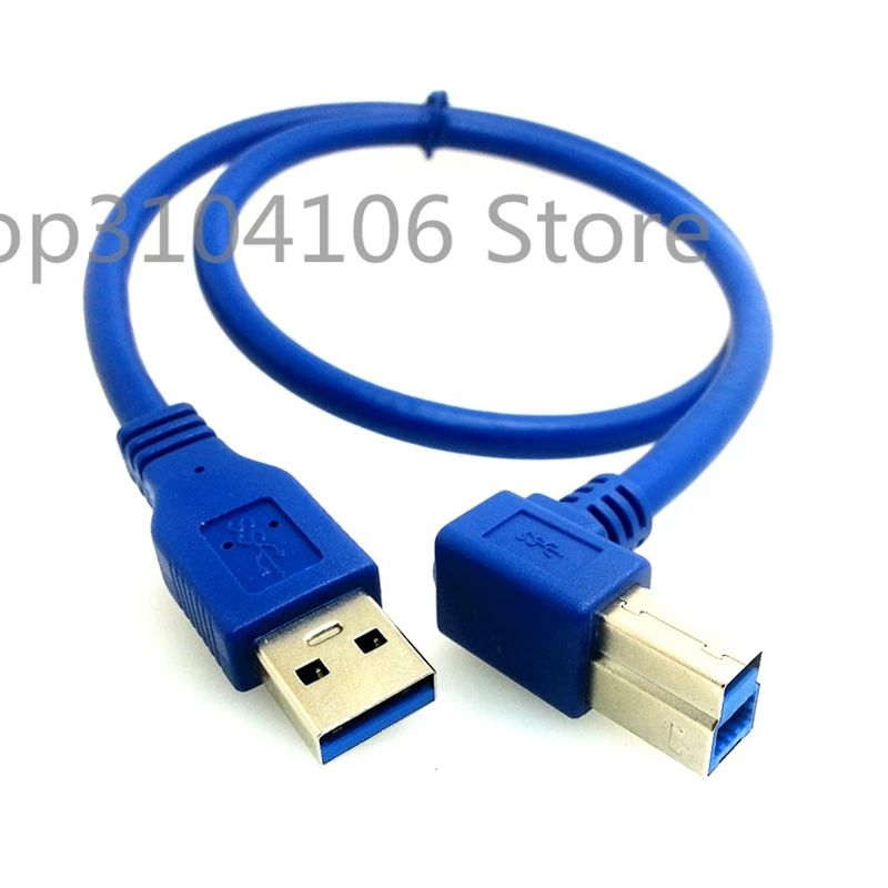 Высококачественный Кабель для принтера USB 3,0 A Male to B Male 90 градусов под прямым углом 60 см/0,6 м