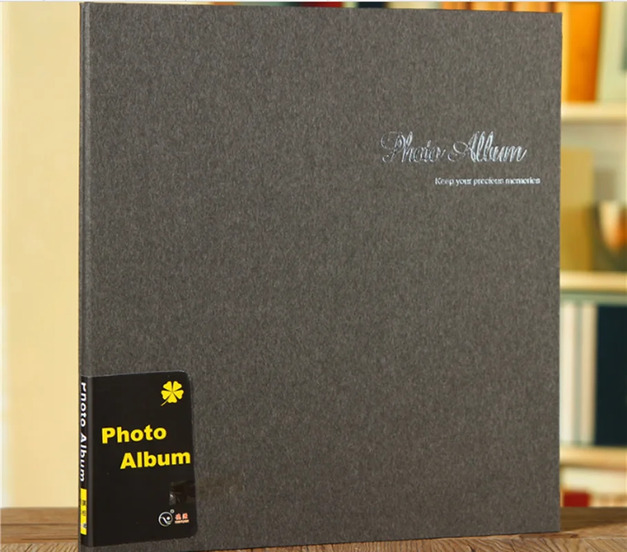 Self Adhesive Cheap Photo Album Red Blue Black Yellow Gray Colors Loose