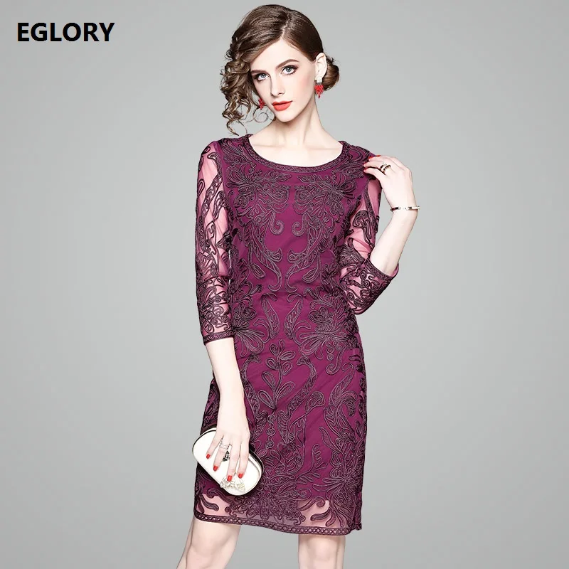 

Vintage Women Spring 2018 Bodycon Appliques Embroidery Lace Ruched Pencil Office Dress Party Evening Plus Size Vestido De Festa
