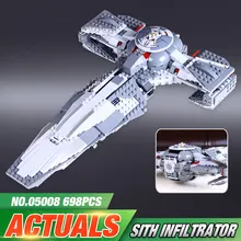 LEPIN 05008 Star Wars The Force Awakens Sith Infiltrator Toy For Boys Building Block Darth Margus Compatible With LEGeo 70596